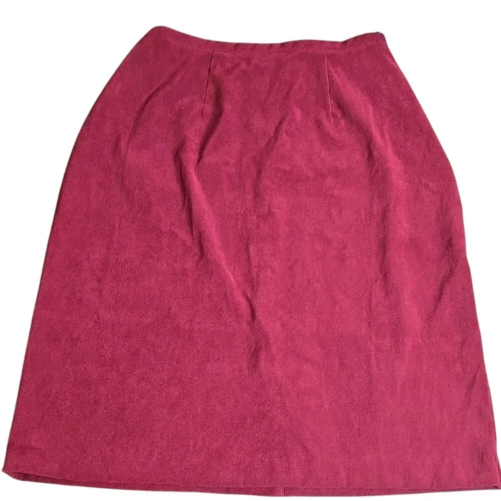 Notations Midi Skirt, Red, Office Business Casual, Pop of Color, Small